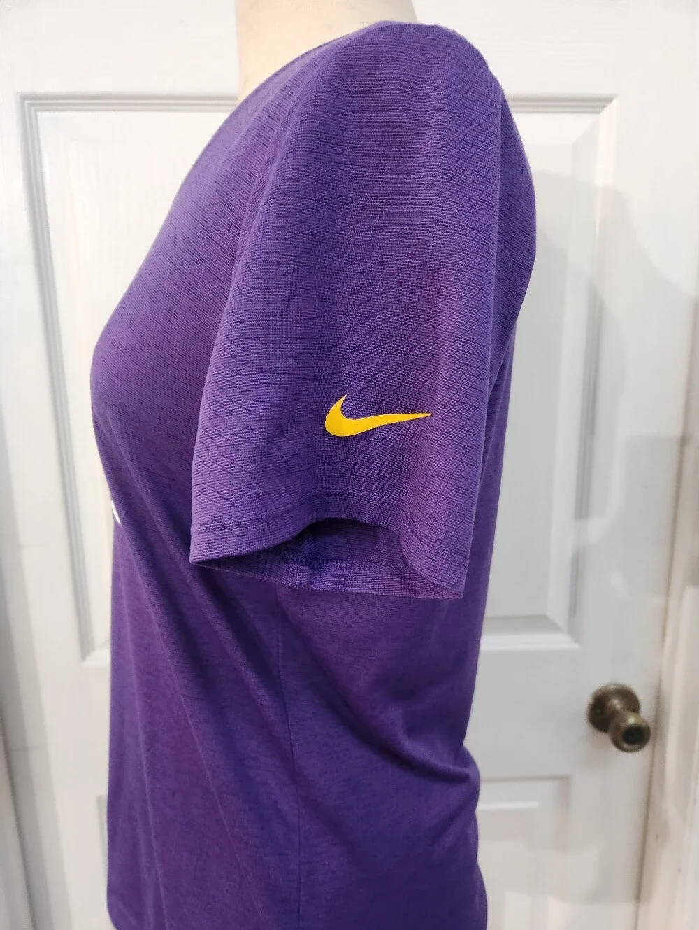 Minnesota Vikings Nike Dry Fit Purple V-Neck Womens Shirt